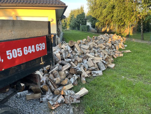 Drewno kominkowe opałowe DĄB BUK BRZOZA SOSNA OLCHA Transport GRATIS