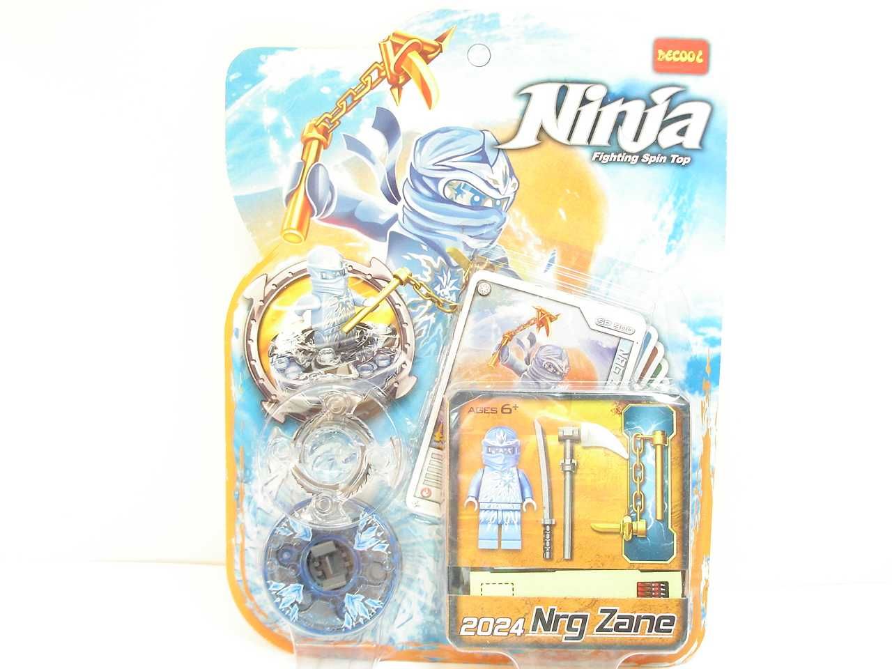 Klocki Ninjago spiner zestaw 2 szt Zane NRG i Kendo Zane NOWE
