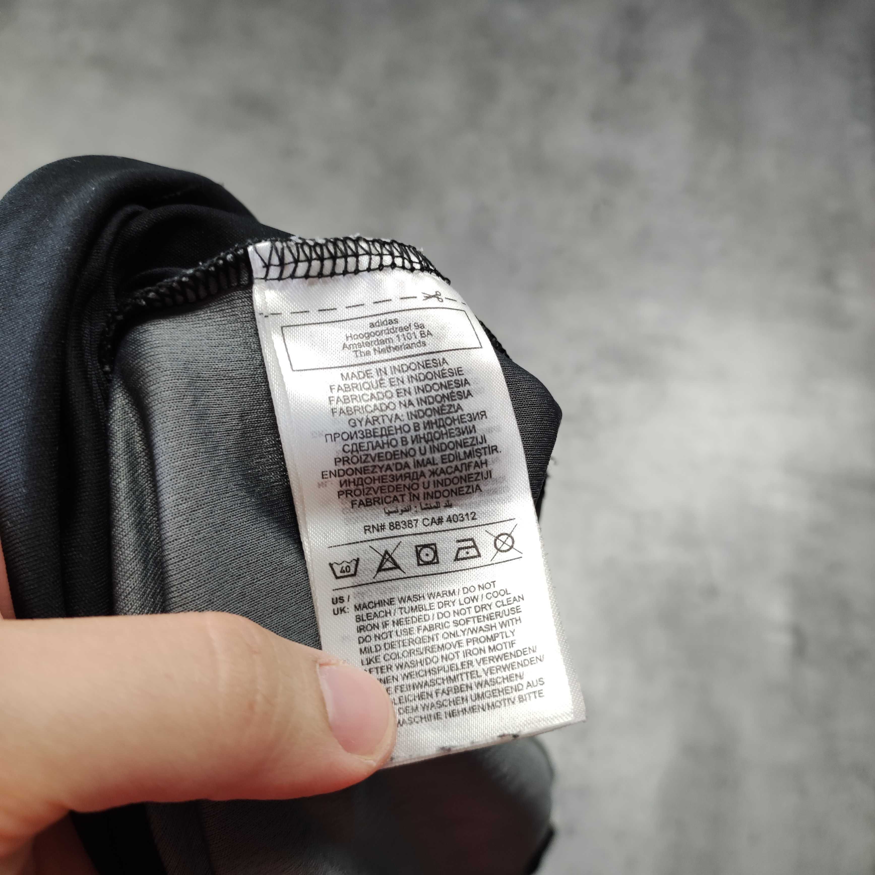 MĘSKA Koszulka Sportowa Adidas Clima 3 Paski Siłownia Bieganie Logo