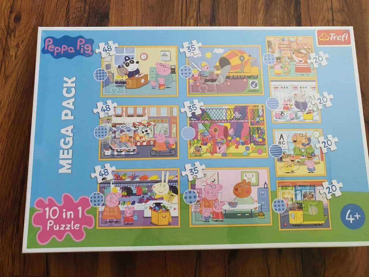Puzzle Świnka Peppa 10 układanek Peppa Pig OKAZJA !