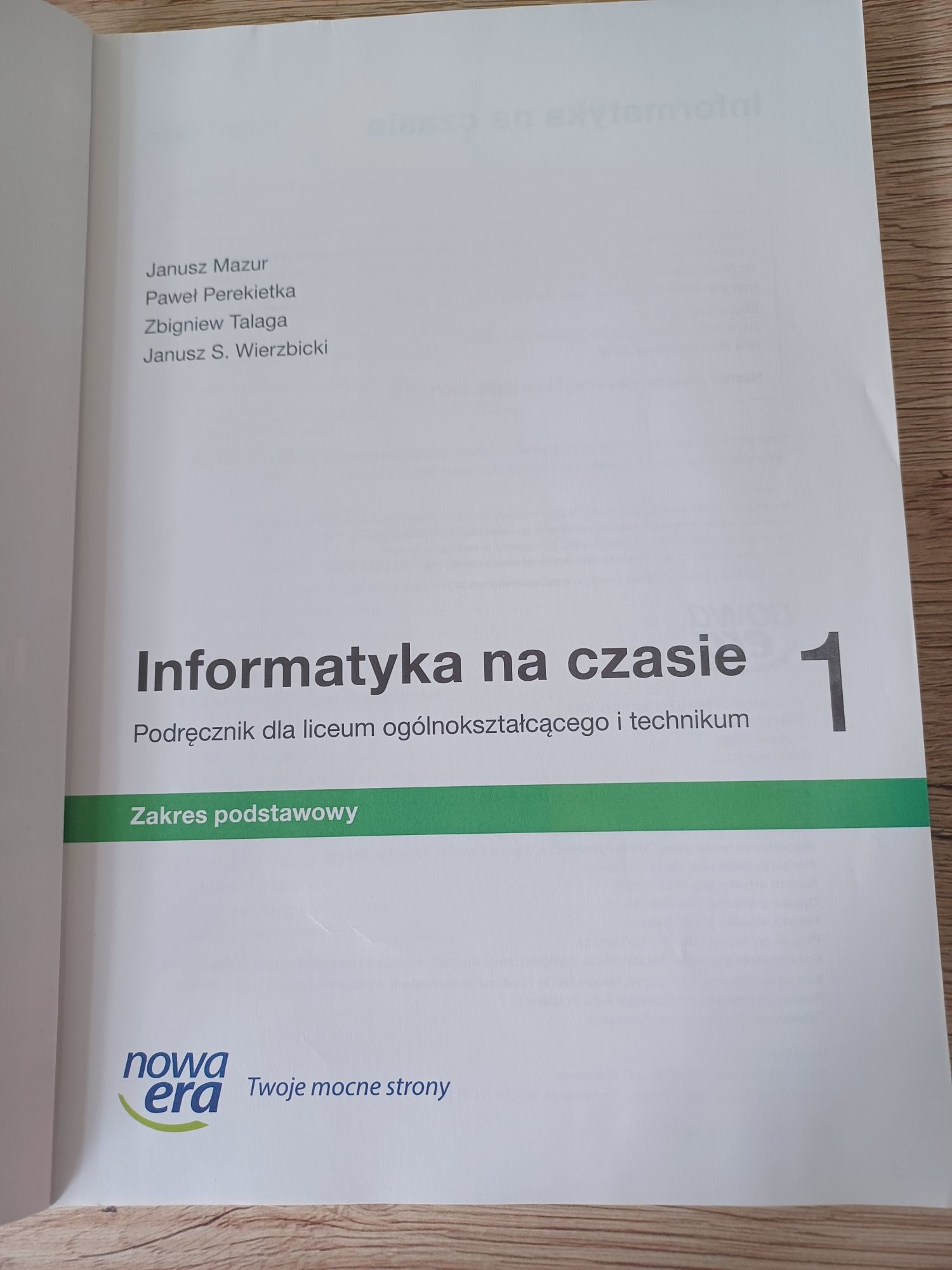 Podręcznik informatyka na czasie 1