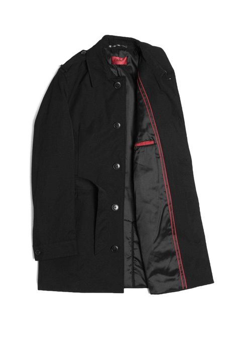 Płaszcz męski HUGO BOSS czarny, ocieplany, rozm. 54 - jak nowy