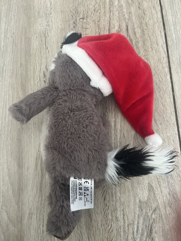 Maskotka pluszowa szop w czapce Mikołaja LIDL