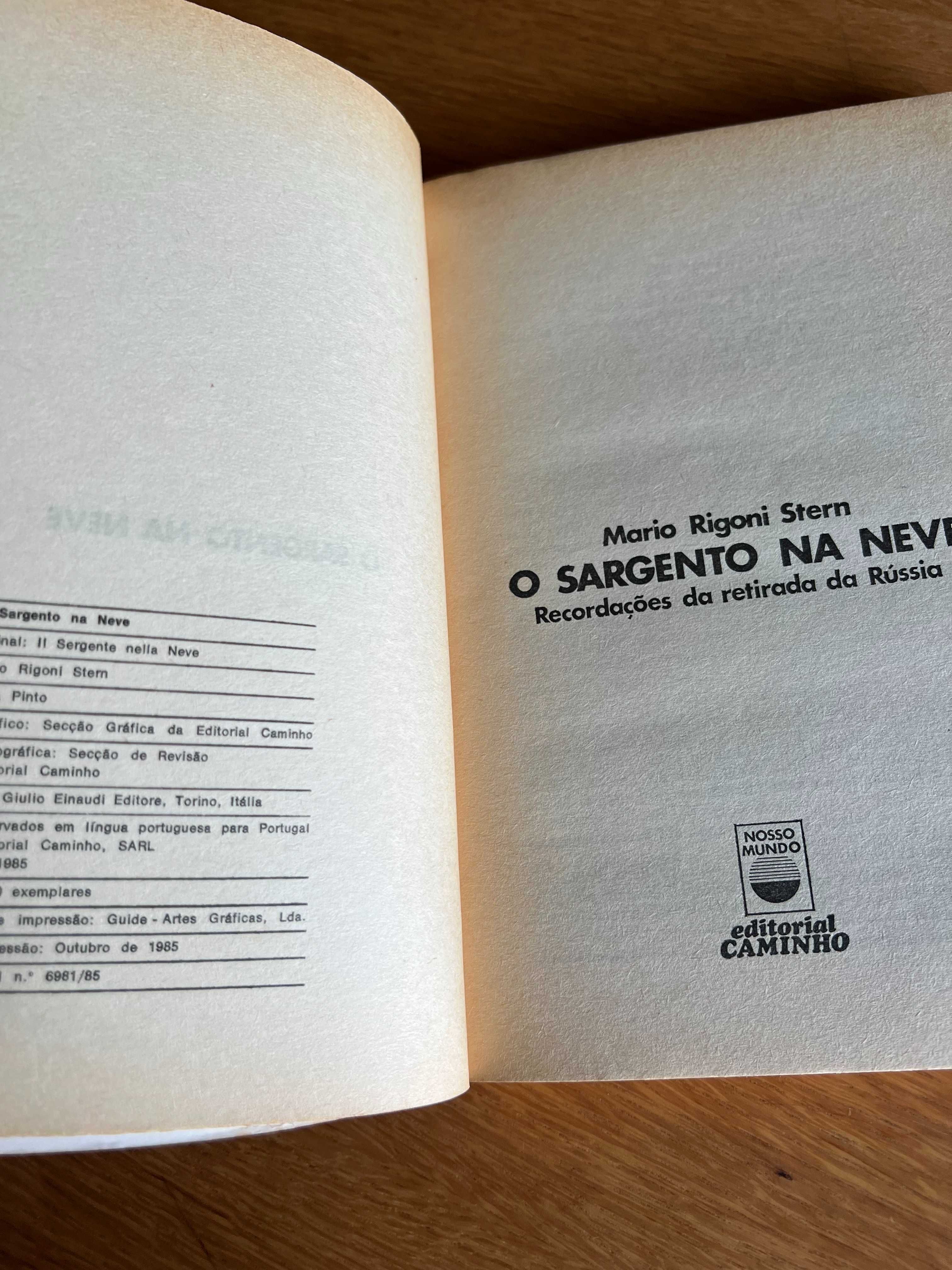 O SARGENTO NA NEVE     Mario Rigoni Stern