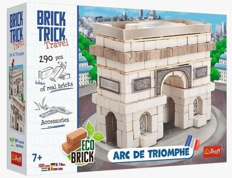 Brick Trick Travel - Łuk Triumfalny TREFL pudełko,356x254 mm