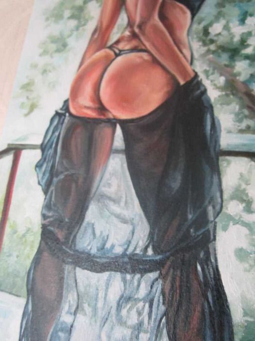 "Утро"-картина в стиле "ню".Холст,масло.