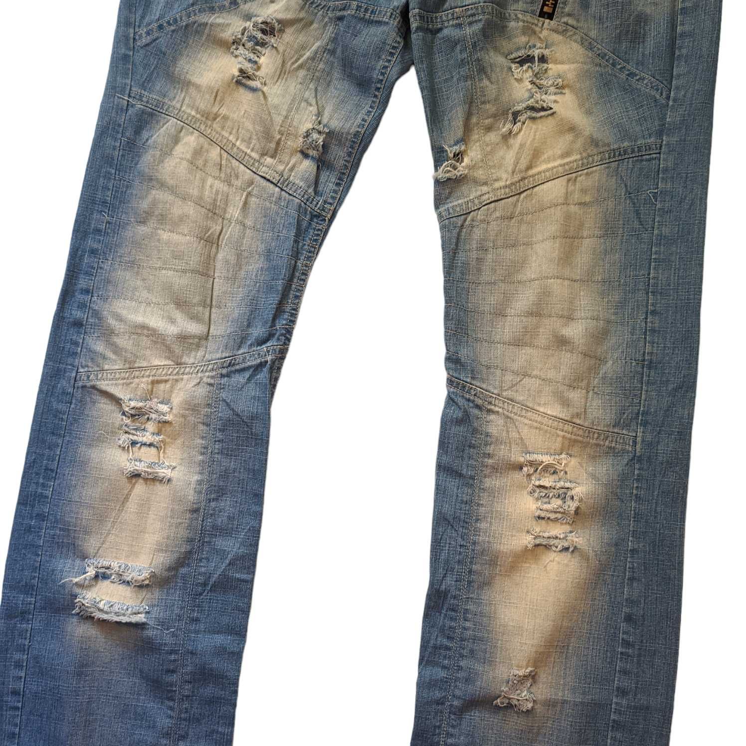 Джинси Raw Clothing Italy distressed zipper jeans