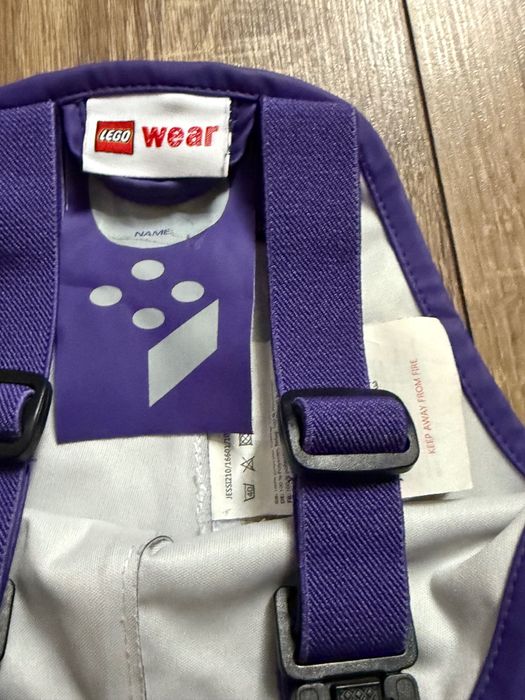 LEGO – spodnie ogrodniczki przeciwdeszczowe, rozm. 80/86 cm