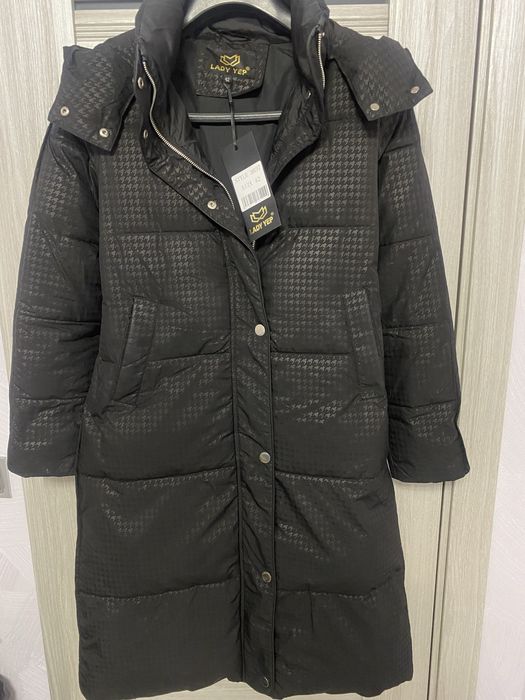 Новий классный пуховик-пальто