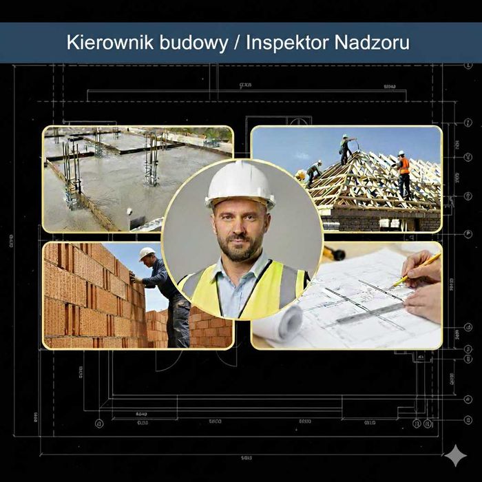 Kierownik budowy / Inspektor nadzoru / Adaptacja projektów budowlanych
