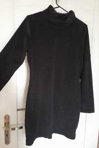 40 L czarna sukienka tunika