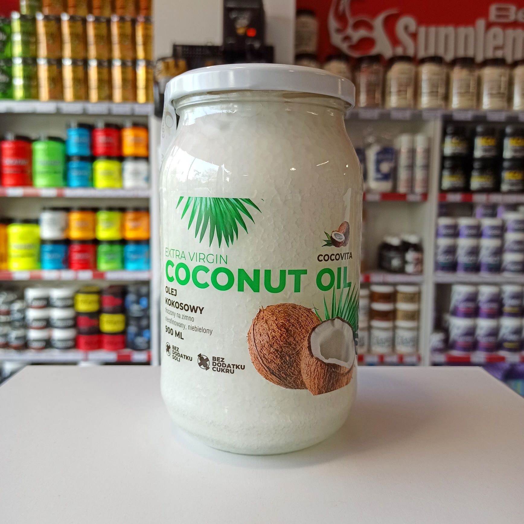 Cocovita Olej Kokosowy 900ml Extra Virgin nierafinowany Naturalny