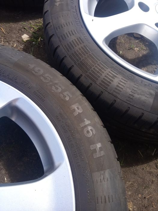 Felgi 5x120 16 CMS opony 195/55 16 et42 6.5J