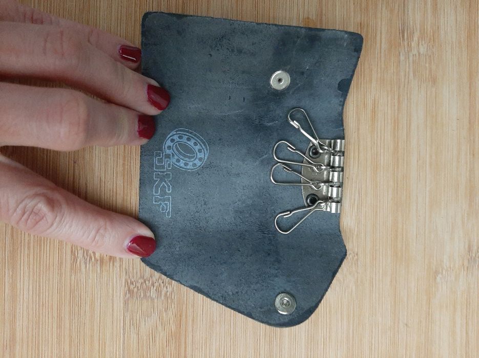 Porta chaves em pele