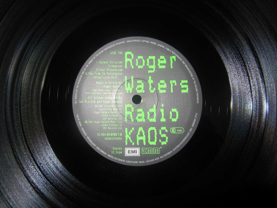 Виниловый Альбом ROGER WATERS ‎–Radio K.A.O.S.- 1987 *Оригинал (NM)