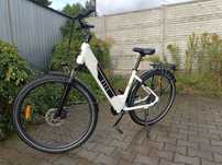 Rower elektryczny trekkingowy miejski z bagażnikiem ELLE E-Bike