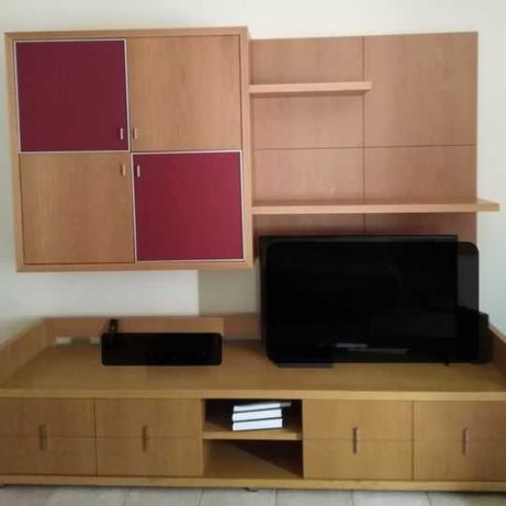 Conjunto móveis(mesas,cadeiras,aparador,móvel tv,de parede e auxiliar)