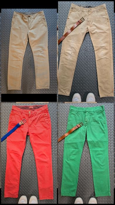 Spodnie typu chino 4 pary