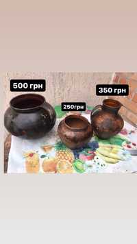 Глечики давній посуд глиняні