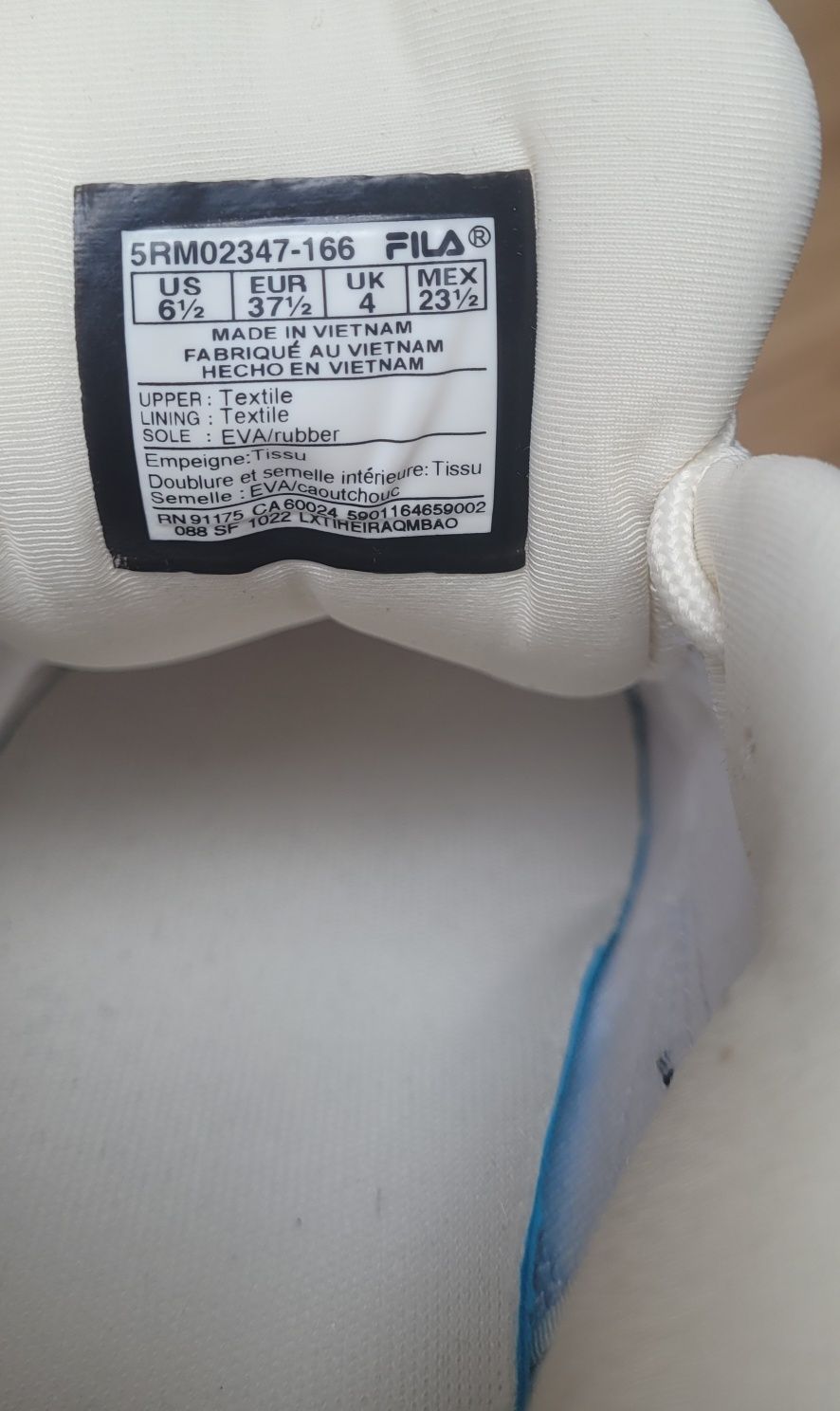 Fila instinx evo, r. 37.5, 23.5 cm.