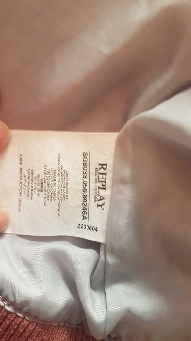 Casaco REPLAY Primavera Verão 10anos como novo Portes incluidos