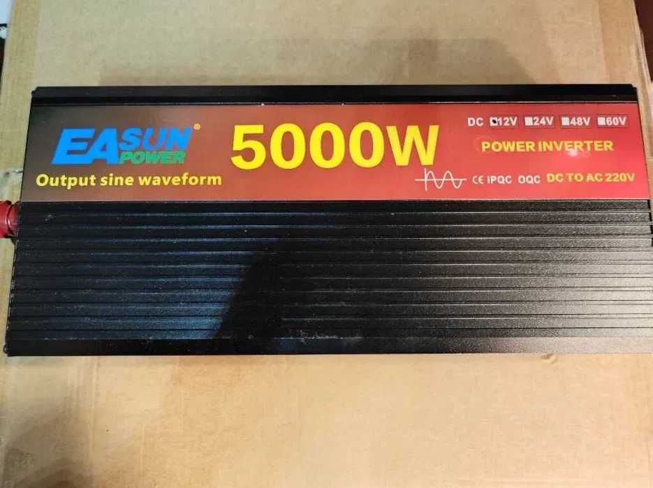PRZETWORNICA 12V 5000W czysty sinus WYSYŁKA.24H