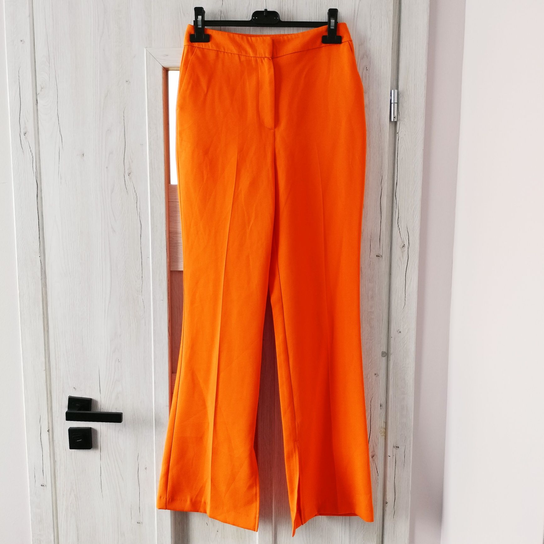 Spodnie dzwony pomarańczowe neonowe Primark 34/36 xs/s