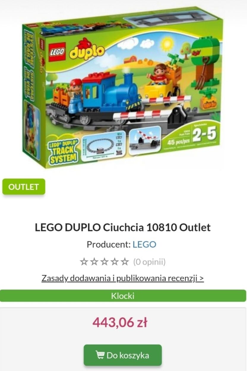 LEGO Duplo ciuchcia model 10810