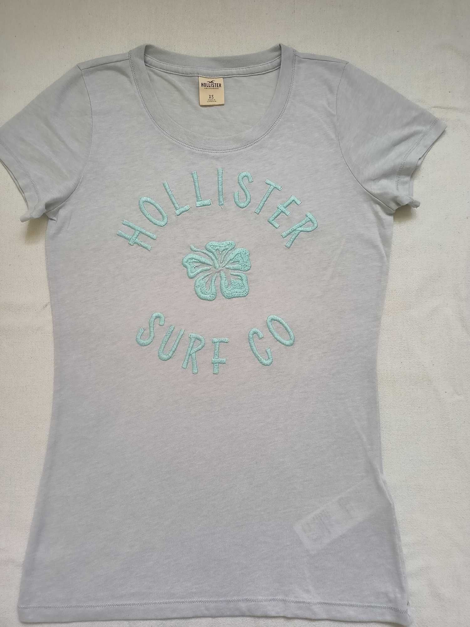 Hollister,  Gilly Hicks  zestaw 5szt t-shirt bluzka damska XS