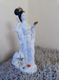 Figurka porcelanowa, japonka, gejsza