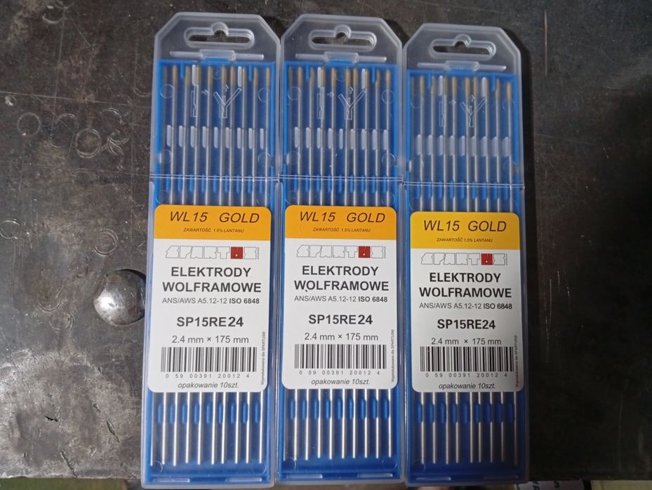 Elektrody wolframowe złote 2.4mm