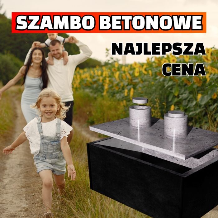 Szambo betonowe Zbiornik betonowy Deszczówka Woda PEŁNA DOKUMENTACJA