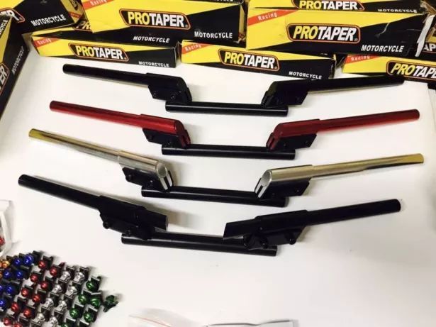 Guiador tipo pro taper com afinação moto super motar cafe racer mota