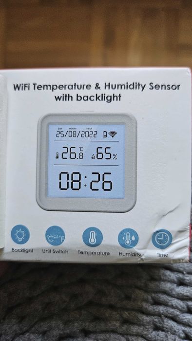 Nowy czujnik temperatury i wilgotności WiFi