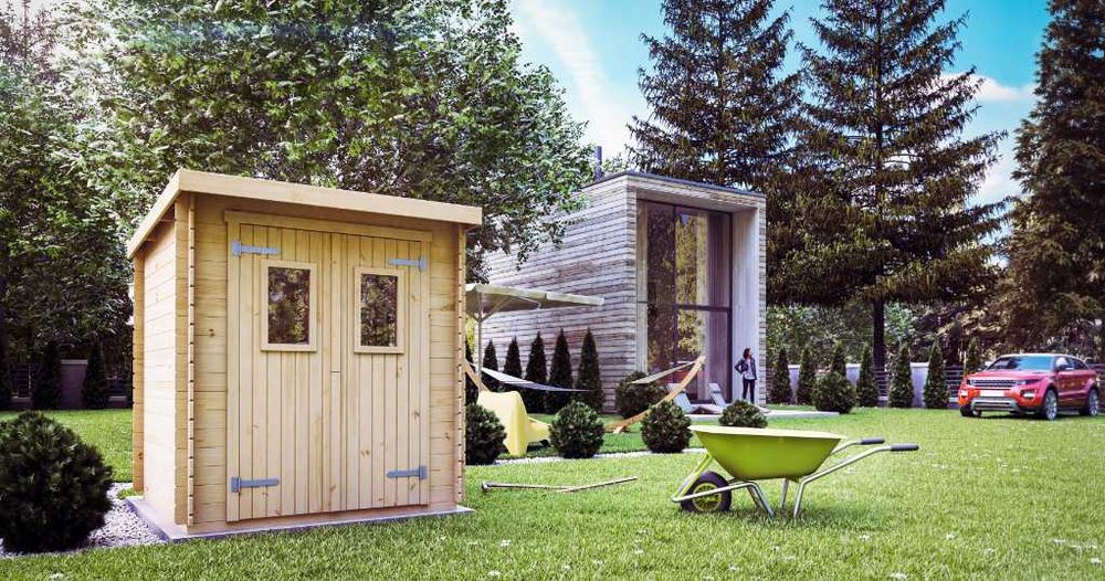Domek Drewniany Ogrodowy Narzędziownia Składzik MEG032