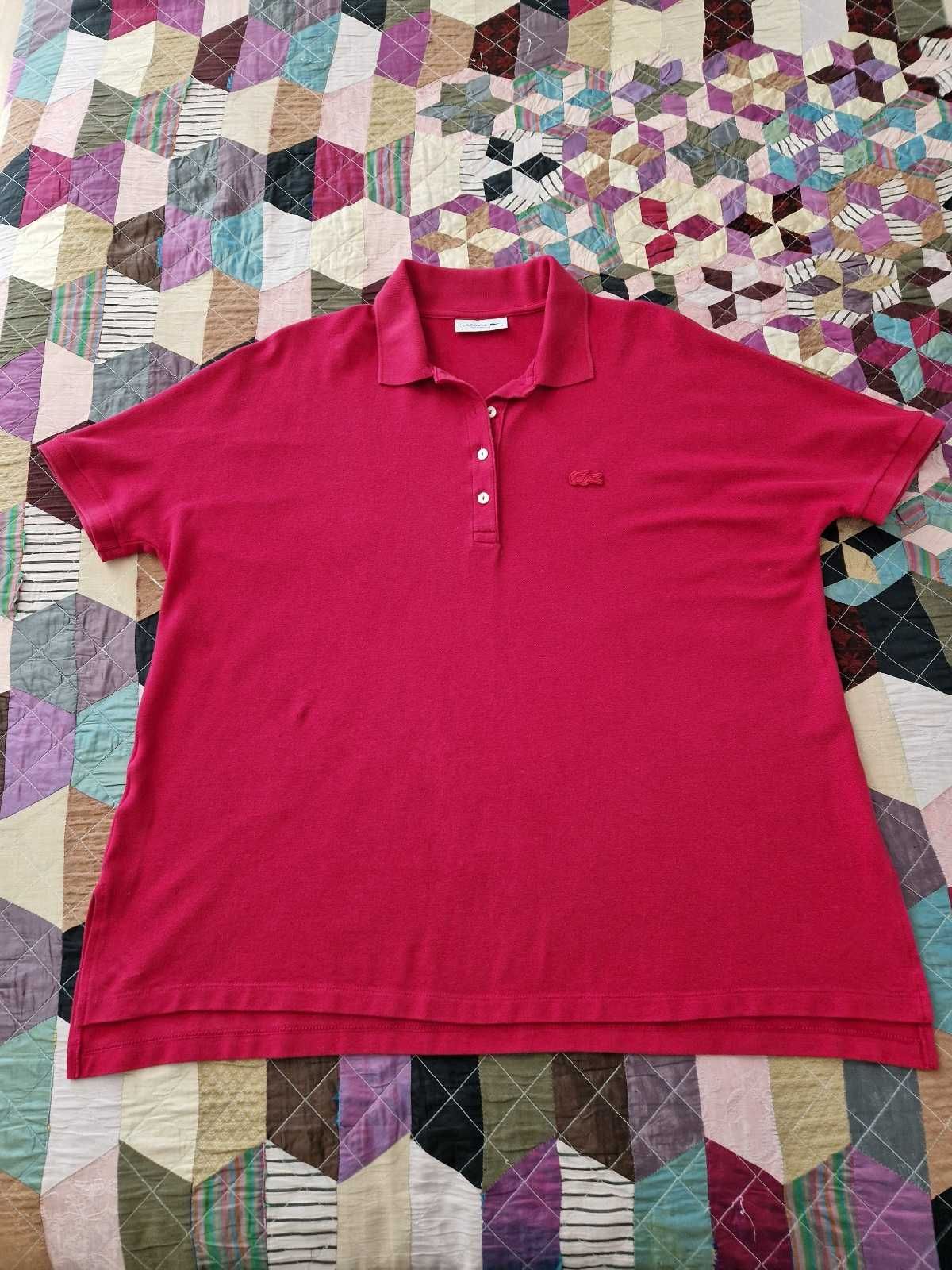 Polo cereja Lacoste Relaxed Fit M