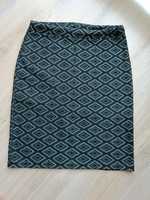 Spódnica zielona czarna elegancka Reserved 34