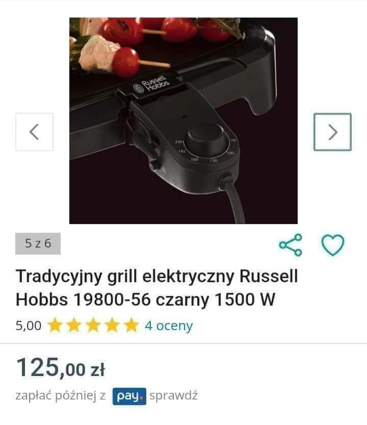 Nowy elektryczny grill