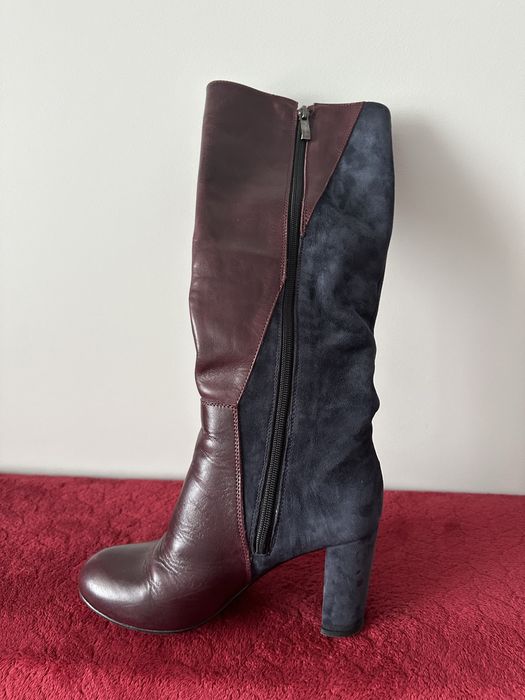 Чоботи осінь-весна шкіряні