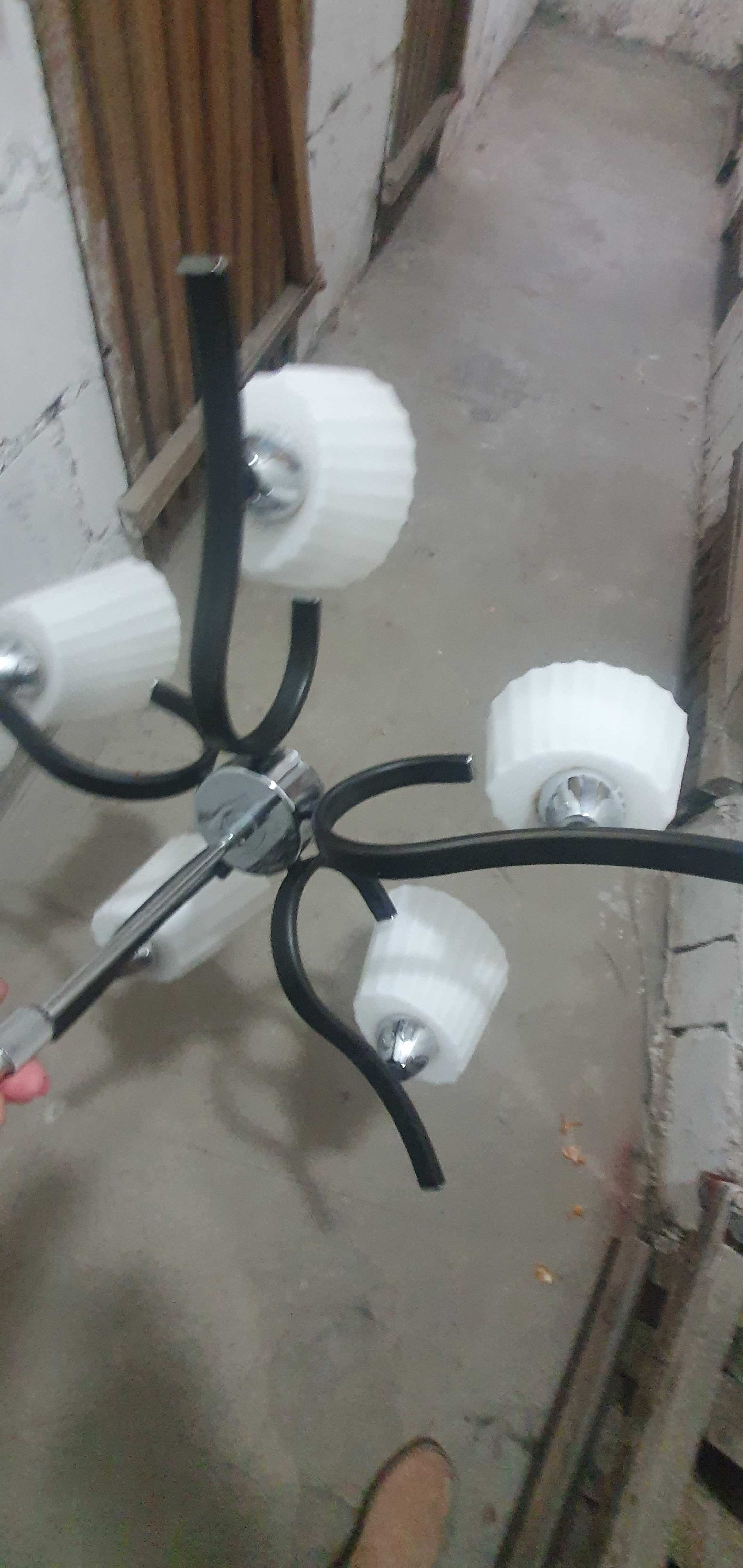 Lampa sufitowa żyrandol 5 -cio punktowy