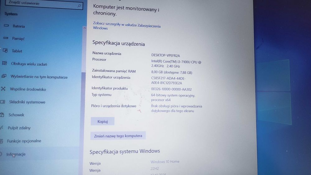 Laptop ASUS R541UA-DM1287D-8 i3-7100U/8GB/1TB/DVD FHD