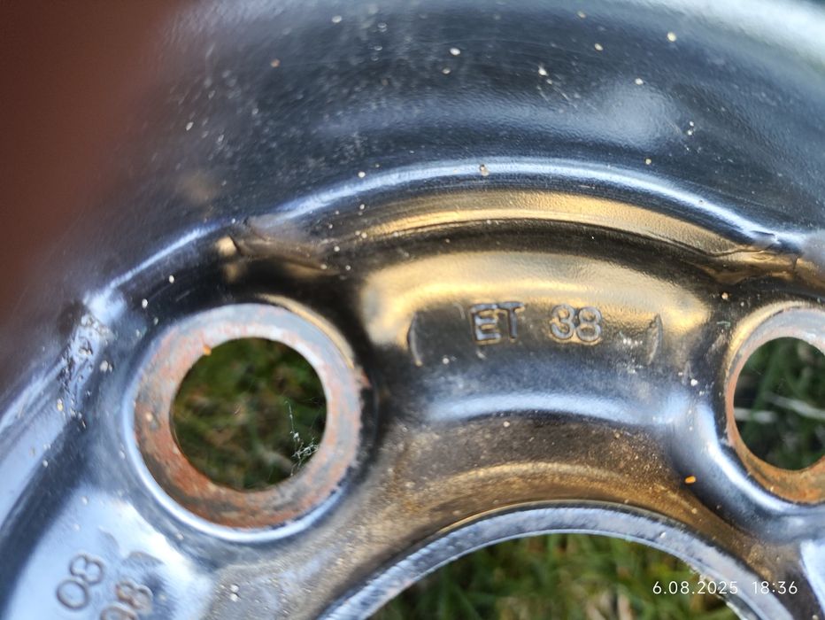 Felgi stalowe 15 cali, 5x100, ori VW, 6 sztuk