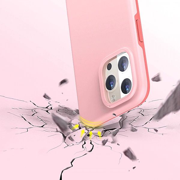 Choetech MFM Anti-drop case etui Made For MagSafe do iPhone 13 Pro róż