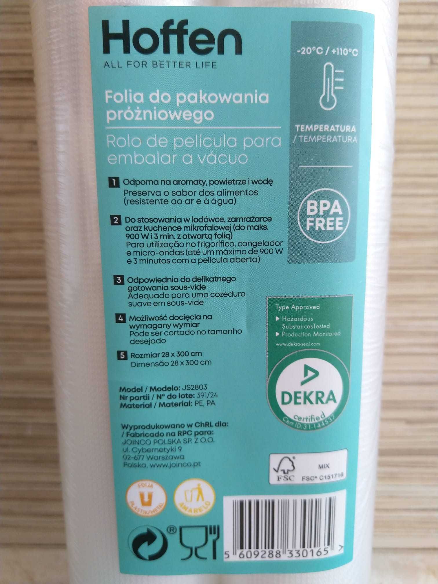 HIT Folia spożywcza do pakowania próżniowego 2szt 28 x 300 KURIER