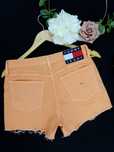 F29 jeansowe spodenki damskie Tommy Hilfiger szorty pomarańcz  XS S 36