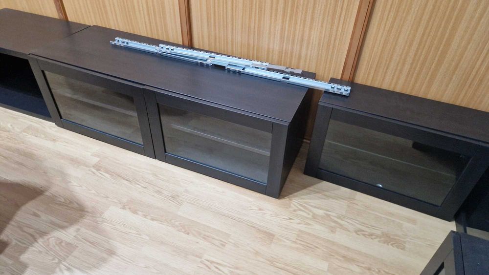 Estante tv com modulos de parede