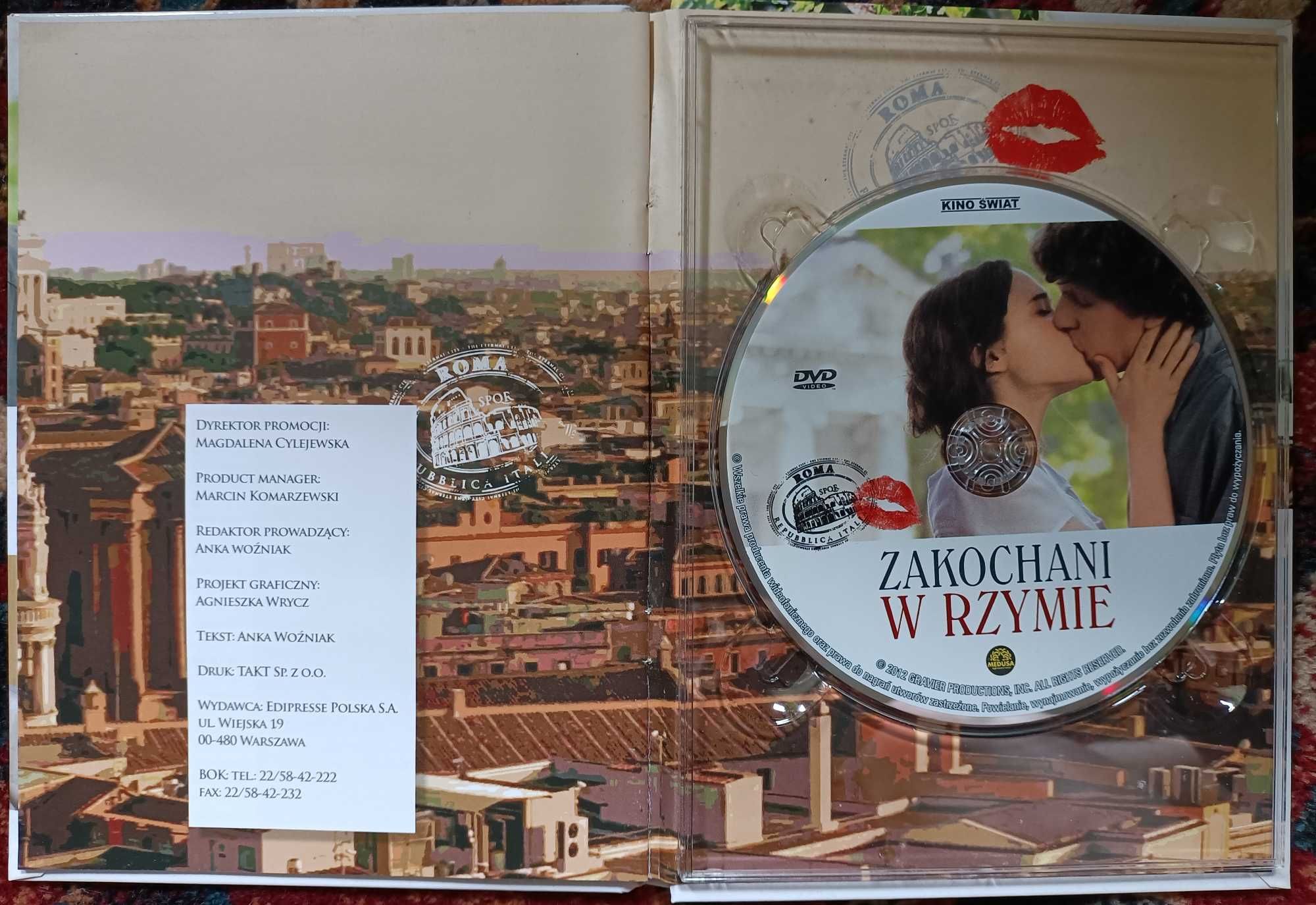 Zakochani w Rzymie film dvd wydanie książkowe stan bdb