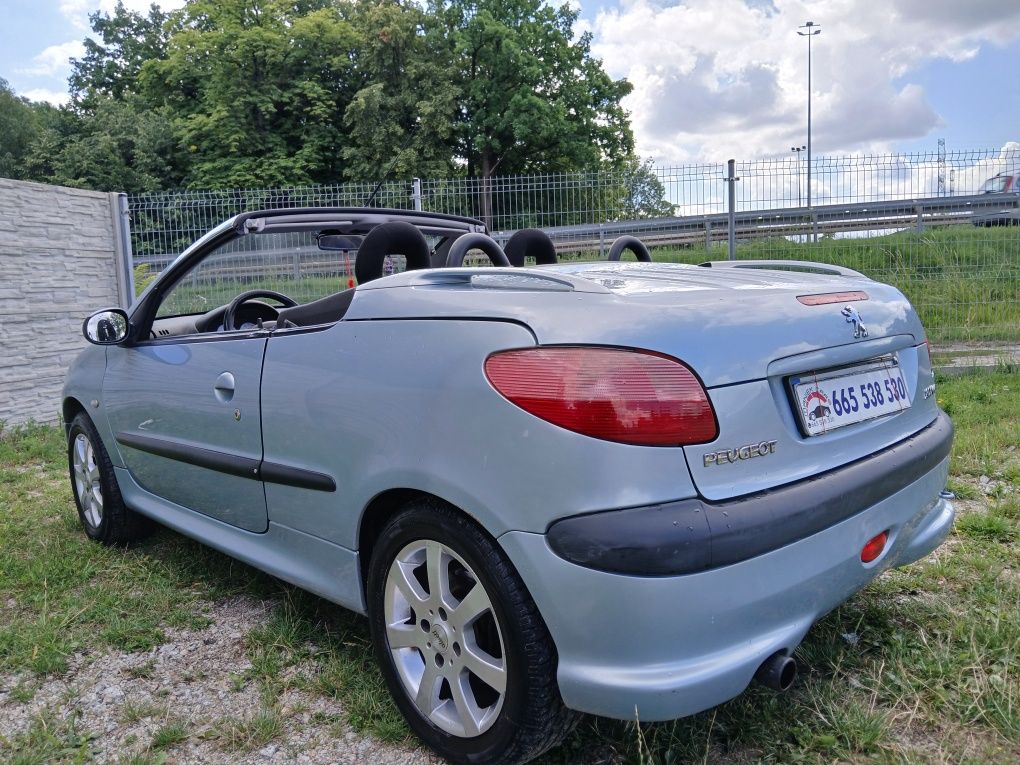 Peugeot 206CC 2.0 benzyna 2002r 139tys przeb < Cabrio < Klima