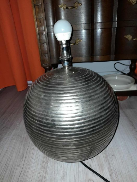 Angielska lampa kula patynowany mosiądz.