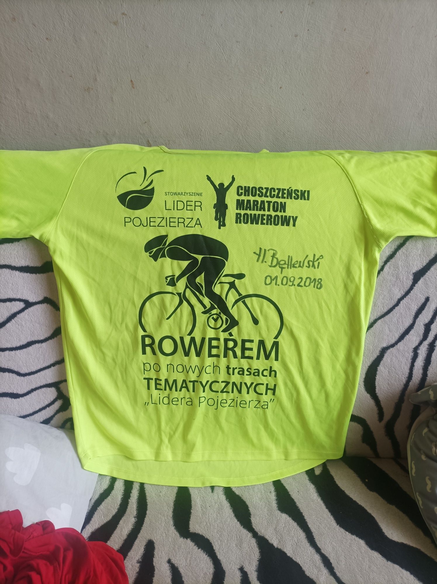 Koszulka lidera.choszczeński Maraton rowerowy.